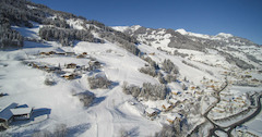 Das Hotel Sonnhof direkt neben der Skipiste