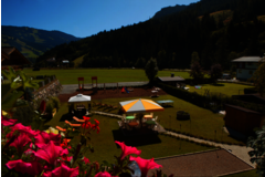 Gartenlandschaft des Hotel Austria in Saalbach
