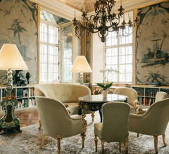 Der Grüne Salon in Hotel Schloss Leopoldskron in Salzburg
