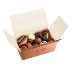 Fertig befüllt oder nach Ihren Vorstellungen und Wünschen
 Neuhaus Chocolatier Individuelle Geschenksverpackungen