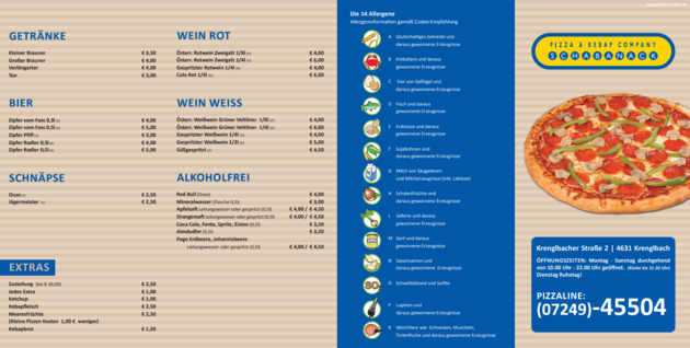 Schabanack Pizza & Kebap - Krenglbach