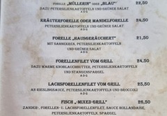 Restaurant Fischerstadl Speisekarte