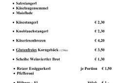 Speisekarte
